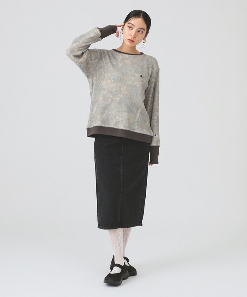 Ray BEAMS（レイビームス）の「Lee / STANDARD WARDROBE SKIRT（デニムスカート・レディース・ブラック/ブルー・SMALL/X-SMALL）」の3枚目の写真
