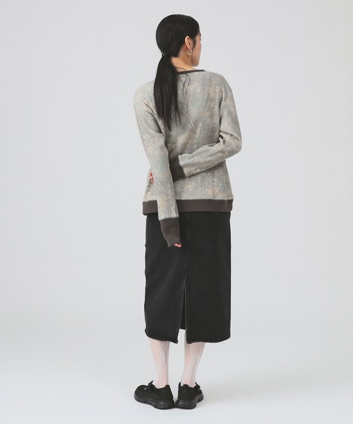 Ray BEAMS（レイビームス）の「Lee / STANDARD WARDROBE SKIRT（デニムスカート・レディース・ブラック/ブルー・SMALL/X-SMALL）」の4枚目の写真