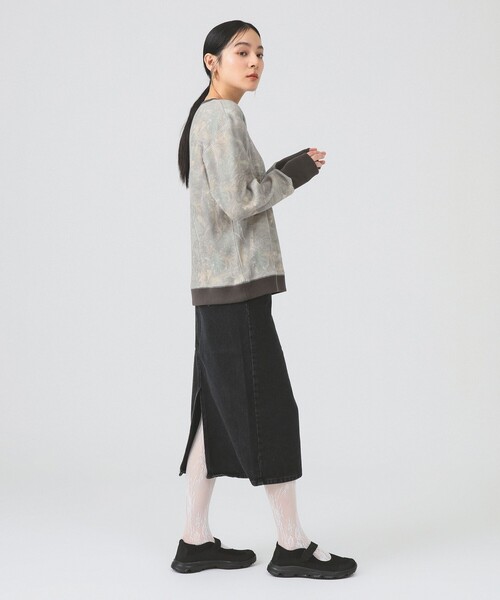 Ray BEAMS（レイビームス）の「Lee / STANDARD WARDROBE SKIRT（デニムスカート・レディース・ブラック/ブルー・SMALL/X-SMALL）」の5枚目の写真