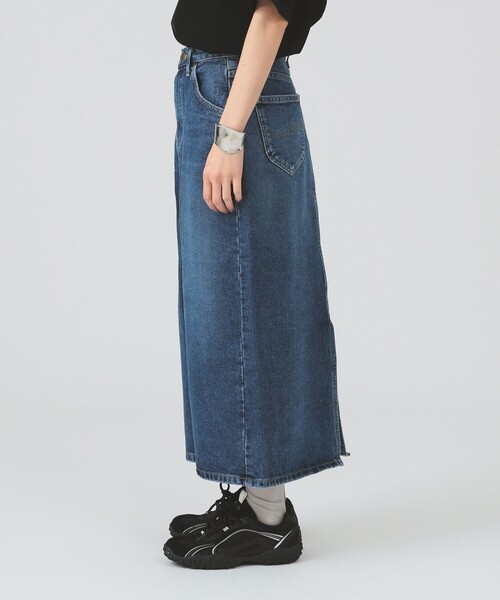Ray BEAMS（レイビームス）の「Lee / STANDARD WARDROBE SKIRT（デニムスカート・レディース・ブラック/ブルー・SMALL/X-SMALL）」の9枚目の写真