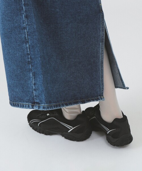Ray BEAMS（レイビームス）の「Lee / STANDARD WARDROBE SKIRT（デニムスカート・レディース・ブラック/ブルー・SMALL/X-SMALL）」の12枚目の写真