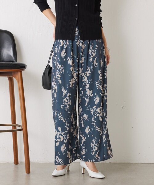 Jena espace merveilleux(ジェナ エスパスメルヴェイユ)の「【オールゴムウエスト】ニュアンス柄イージーパンツ(その他パンツ・レディース・グリーン/ブラック・FREE)」の2枚目の写真