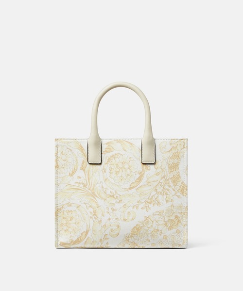 VERSACE(ヴェルサーチ)の「ラ メドゥーサ プリント スモール キャンバス トート(トートバッグ・レディース・ライトピンク/ホワイト×ゴールド・ONE SIZE)」の5枚目の写真