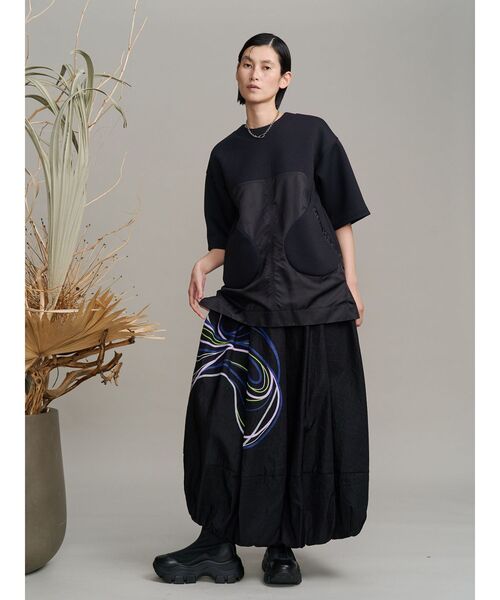 UN3D.(アンスリード)の「ROUND POCKET SWEAT TOP / ラウンドポケットスウェットトップ(Tシャツ/カットソー・レディース・その他1/ブラック・36/38)」の13枚目の写真