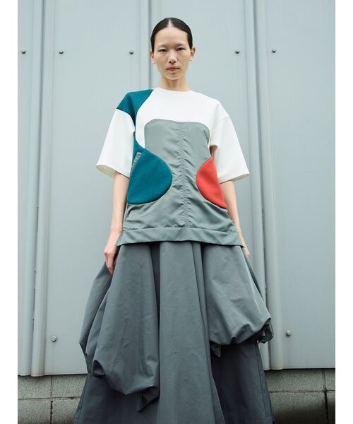 UN3D.(アンスリード)の「ROUND POCKET SWEAT TOP / ラウンドポケットスウェットトップ(Tシャツ/カットソー・レディース・その他1/ブラック・36/38)」の1枚目の写真