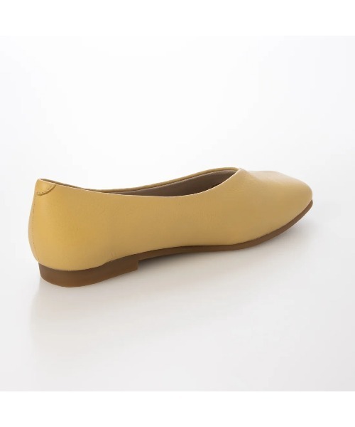 ing(イング)の「【WEB限定】スクエアトゥフラットシューズ(バレエシューズ・レディース・イエロー/ダークブラウン/ブラック/アイボリー・24.5cm/24cm/23.5cm/23cm/22.5cm)」の14枚目の写真