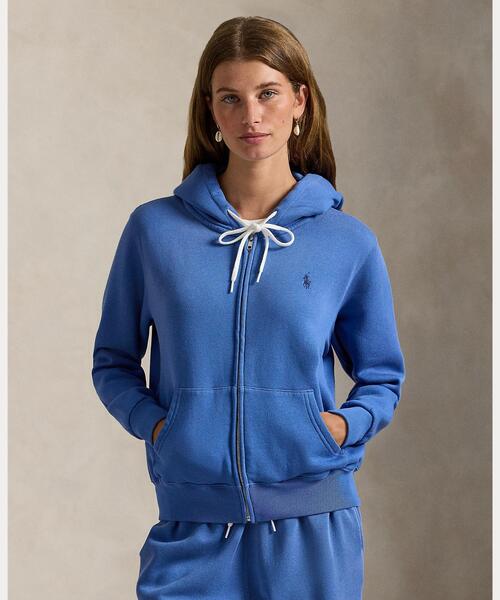 Ralph Laurenパーカー　S ブルー フリース フルジップ フーディ（パーカー）｜POLO RALPH LAUREN（ポロ