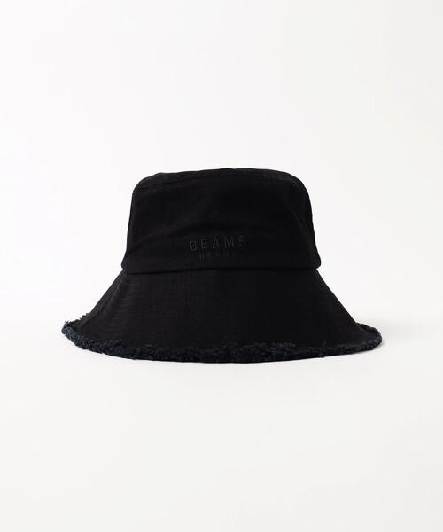 BEAMS HEART(ビームスハート)の「ツバ先 フリンジ ハット(ハット・レディース・ブラック/ホワイト系その他5/グレー/ベージュ・ONE SIZE)」の8枚目の写真