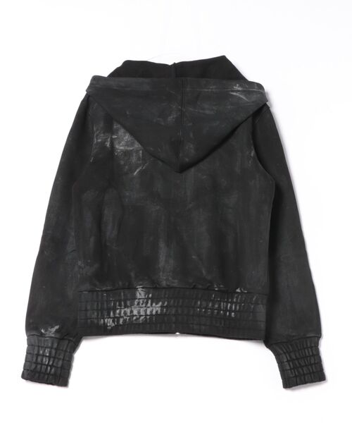 NUBIAN(ヌビアン)の「SKIDDING HOODIE ZIPUP(パーカー・メンズ・ブラック・LARGE/MEDIUM/SMALL)」の6枚目の写真