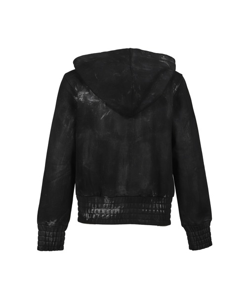 NUBIAN(ヌビアン)の「SKIDDING HOODIE ZIPUP(パーカー・メンズ・ブラック・LARGE/MEDIUM/SMALL)」の2枚目の写真