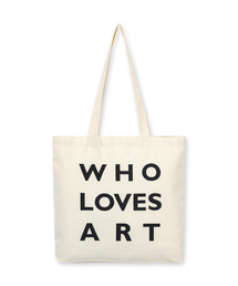 WHOLOVESART（フーラブズアート）の「アートワークエコバッグトートナチュラルブラック（エコバッグ/サブバッグ）」