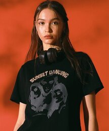 NOT KNOWING | Sunset Dancing T-SHIRT (BLACK)(Tシャツ/カットソー)