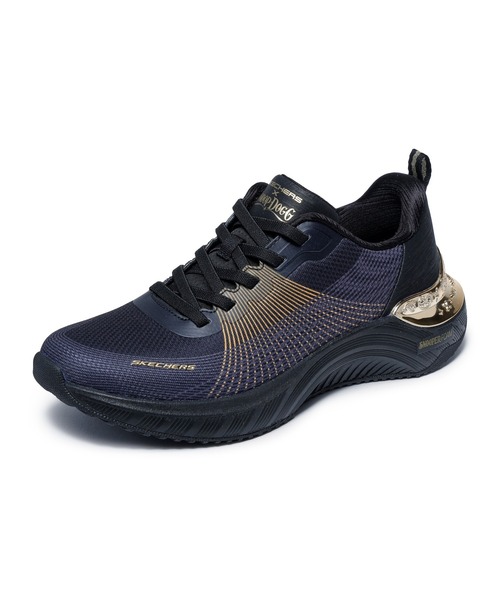 SKECHERS(スケッチャーズ)の「スケッチャーズ スヌープ エース サイバー ウォーカー(スニーカー・レディース・ブラック×ゴールド/ピンク/オレンジ・23cm/24.5cm/23.5cm/24cm/25cm)」の1枚目の写真