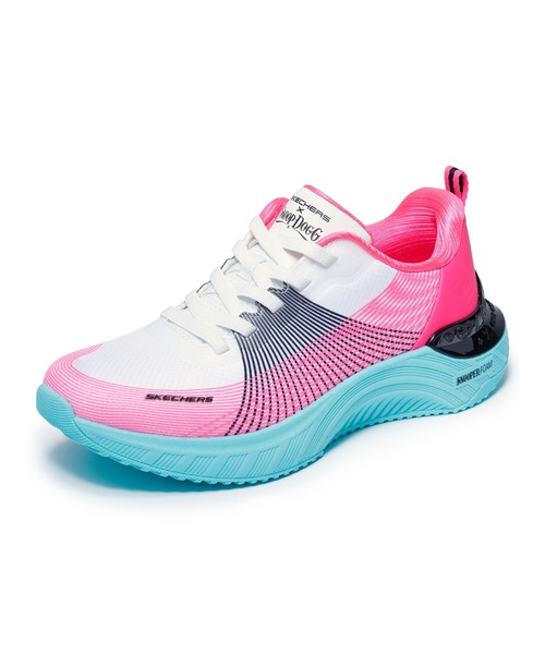 SKECHERS(スケッチャーズ)の「スケッチャーズ スヌープ エース サイバー ウォーカー(スニーカー・レディース・ブラック×ゴールド/ピンク/オレンジ・23cm/24.5cm/23.5cm/24cm/25cm)」の2枚目の写真