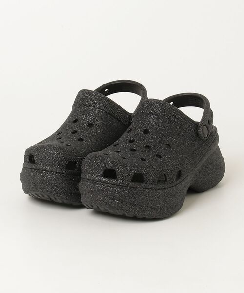 crocs（クロックス）の「クロックス crocs Classic Glitter ClgW Blk（サンダル・レディース・ブラック・23.0cm/22.0cm/21.0cm/25.0cm/24.0cm）」の9枚目の写真