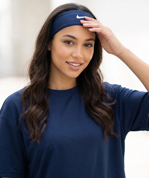 NIKE（ナイキ）の「【NIKE/ナイキ 】ナイキ Dri-Fit フューリー クラシック ヘッドバンド（ヘアバンド・メンズ・ライトブルー/ブルー/ピンク/ホワイト/ブラック/オレンジ/ネイビー/パープル/レッド・FREE）」の4枚目の写真