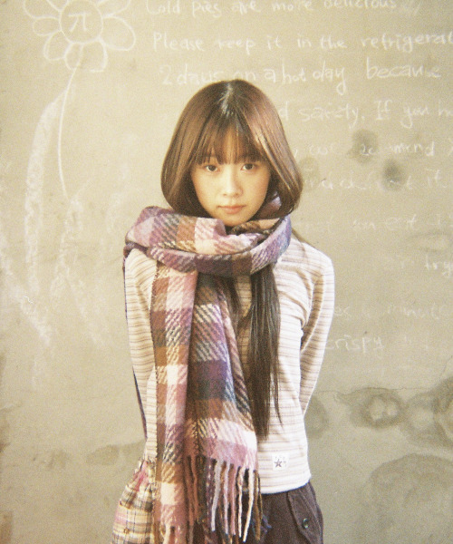 THECOLDESTMOMENT（ザコールデストモーメント）の「TCM mini logo check heavy muffler (purple/pink)（マフラー・レディース・その他・ONE SIZE）」の8枚目の写真