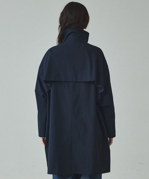 qualite（カリテ）の「【大人のスプリングコート】オーバースタンドコート/春服/オフィスカジュアル（トレンチコート・レディース・グレイッシュベージュ/ネイビー・36/38）」の19枚目の写真