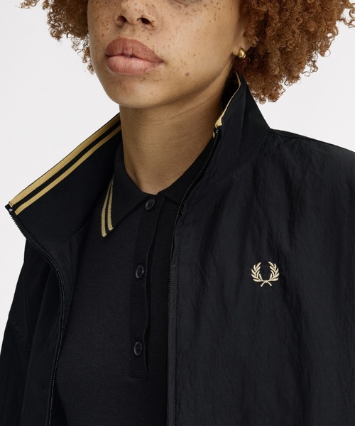 FRED PERRY（フレッドペリー）の「Zip Through Jacket／ジップスルージャケット（その他アウター・レディース・ブラック/オートミール・8/10）」の7枚目の写真