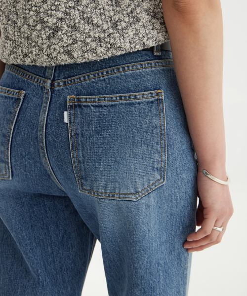 YOUTH(ユース)の「Straight Denim Pants (W) - Medium Blue(デニムパンツ・レディース・その他・M/L/S)」の8枚目の写真