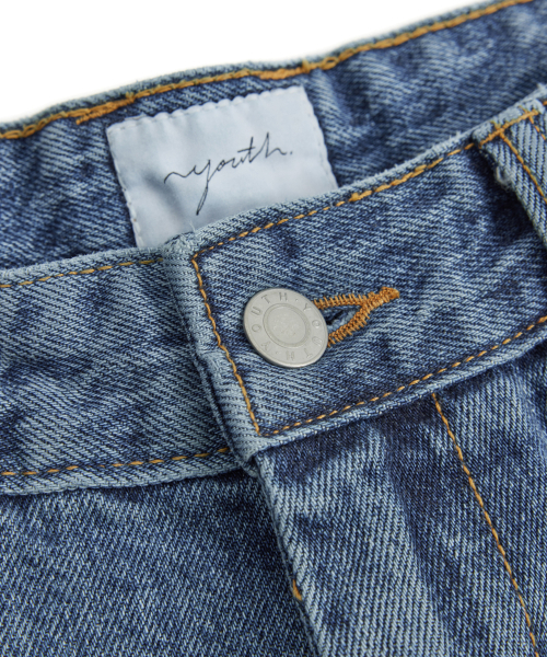 YOUTH(ユース)の「Straight Denim Pants (W) - Medium Blue(デニムパンツ・レディース・その他・M/L/S)」の9枚目の写真