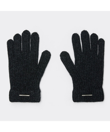 customellow（カスタムメロウ）の「Black Rib Knit Gloves CAHAX26001BKX（手袋）」