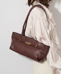 AULENTTI | 【AULENTTI】ベルト金具 ロングハンドルバッグ DI-3886-DO(ハンドバッグ)