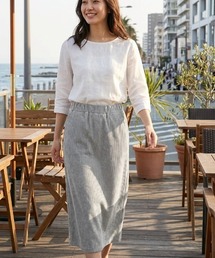 Ocean Pacific（オーシャンパシフィック）の「【OP/オーピー】レディース  カットコーデュロイ　ロングスカート/ウエストゴムストレッチ（スカート）」