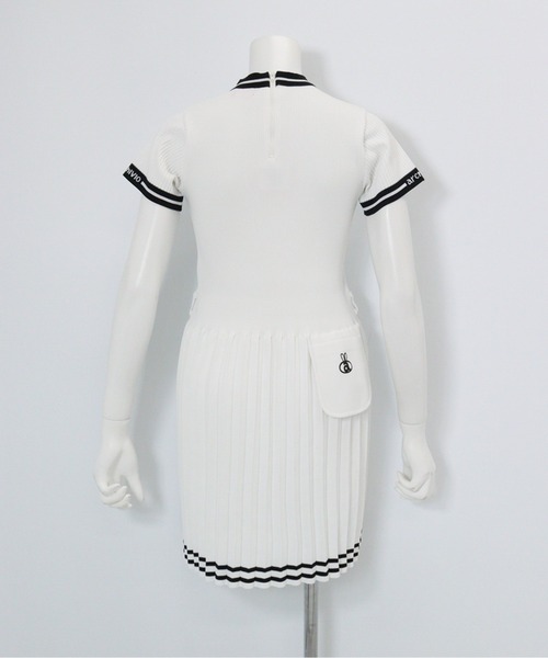 archivio（アルチビオ）の「<LADIES>リブプリーツ切替ワンピース（ワンピース・レディース・ライトブルー/ライトオレンジ系/ホワイト/ブラック・M/S）」の8枚目の写真