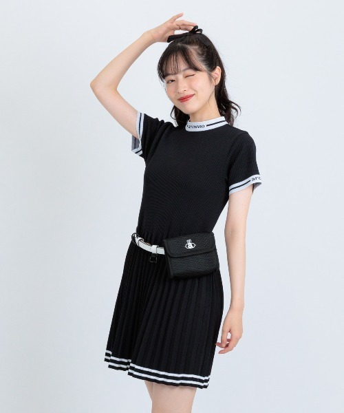 archivio（アルチビオ）の「<LADIES>リブプリーツ切替ワンピース（ワンピース・レディース・ライトブルー/ライトオレンジ系/ホワイト/ブラック・M/S）」の20枚目の写真