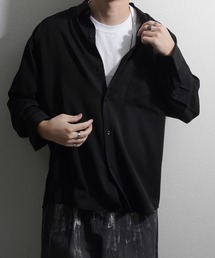 モダンテイスト ルーズシルエットロングスリーブシャツ