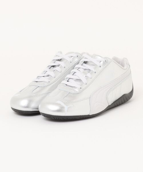 PUMA(プーマ)の「PUMA プーマ W SPEEDCAT SILVER 406881 01FEATHER GRAY(スニーカー・レディース・グレー・22.5cm/23.0cm/23.5cm/24.0cm/24.5cm/25.0cm/25.5cm)」の1枚目の写真