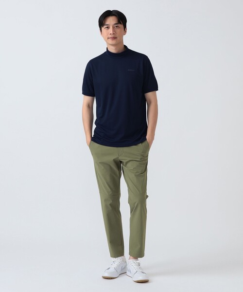 BEAMS GOLF(ビームスゴルフ)の「PURPLE LABEL / ジャカードボーダー モックネックシャツ(スウェット・メンズ・グレー/ネイビー/ブルー・MEDIUM/SMALL/X-LARGE/LARGE)」の19枚目の写真