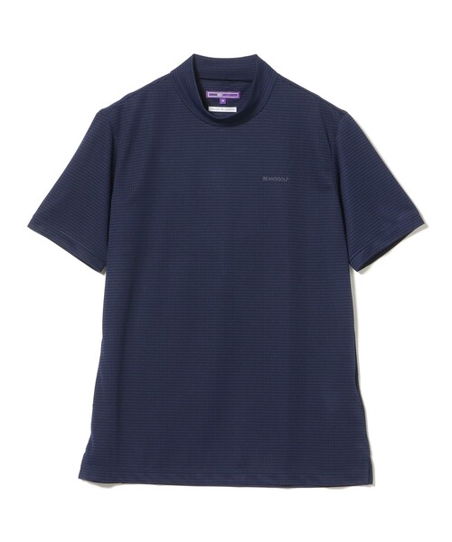 BEAMS GOLF(ビームスゴルフ)の「PURPLE LABEL / ジャカードボーダー モックネックシャツ(スウェット・メンズ・グレー/ネイビー/ブルー・MEDIUM/SMALL/X-LARGE/LARGE)」の13枚目の写真