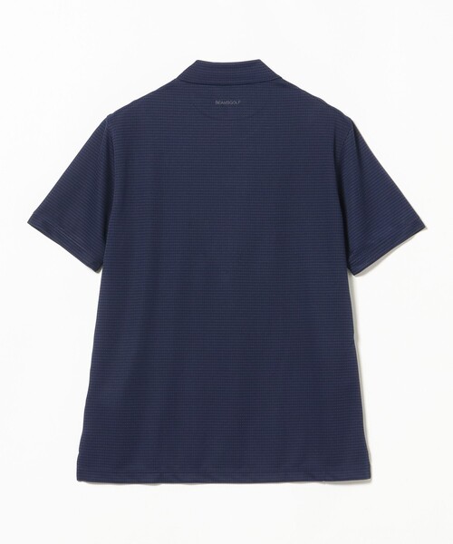 BEAMS GOLF(ビームスゴルフ)の「PURPLE LABEL / ジャカードボーダー モックネックシャツ(スウェット・メンズ・グレー/ネイビー/ブルー・MEDIUM/SMALL/X-LARGE/LARGE)」の14枚目の写真