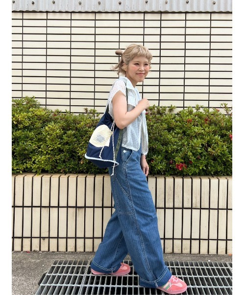Flugge(フラッジー)の「配色バカンスバッグ(トートバッグ・レディース・ネイビー・FREE)」の5枚目の写真