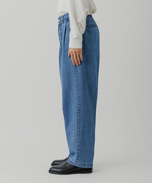ADAM ET ROPE'（アダムエロペ）の「ワイド イージー ブリーチ デニムパンツ / ADAM ET ROPE' JEANS -GRID-（デニムパンツ・メンズ・ブルー系その他4・M/L）」の4枚目の写真