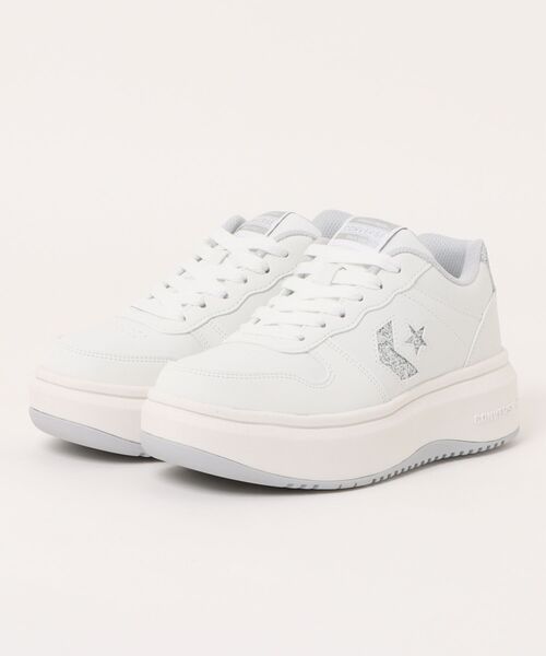 CONVERSE(コンバース)の「converse コンバース NX361 PS レディースシューズ 厚底スニーカー プラットフォーム(ネクスター361PS) 38002290(スニーカー・レディース・ホワイト/ブラック×ブラック・22.5cm/23.0cm/23.5cm/24.0cm/24.5cm/25.0cm)」の1枚目の写真