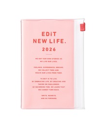 EDiT（エディット）の「EDiT 手帳 2026 スケジュール帳 2026年4月始まり 1日1ページ B7変型 タイポポケット（手帳/メモ帳）」