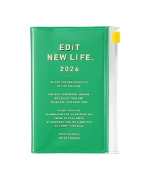 EDiT（エディット）の「EDiT 手帳 2026 スケジュール帳 2026年4月始まり 1日1ページ B7変型 タイポポケット（手帳/メモ帳）」