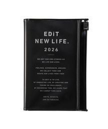 EDiT（エディット）の「EDiT 手帳 2026 スケジュール帳 2026年4月始まり 1日1ページ B7変型 タイポポケット（手帳/メモ帳）」