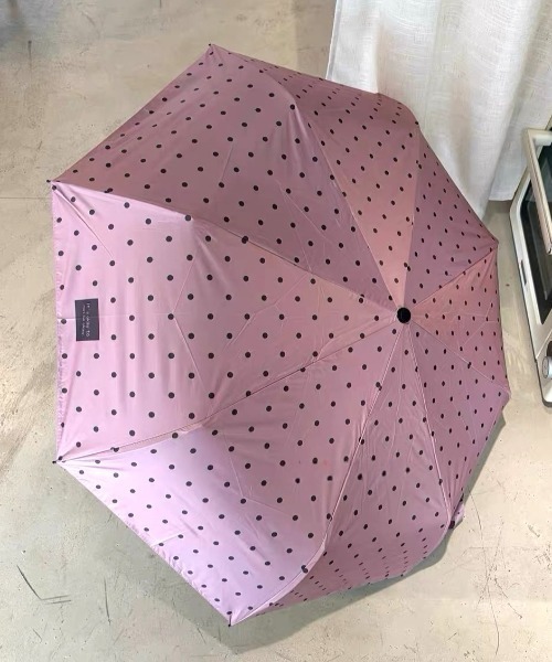 Made in I（メイドインアイ）の「ミルキードット晴雨折りたたみ傘（折りたたみ傘・レディース・ホワイト/ブラック/アイボリー/ピンク/ブラウン/ミント/グレー/ブラウン系その他・FREE）」の10枚目の写真