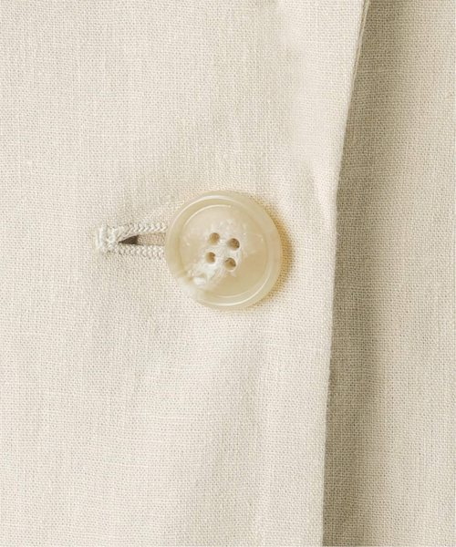 JOURNAL STANDARD relume（ジャーナルスタンダード　レリューム）の「［手洗い可］リネンフィールノーカラージレ（ベスト・レディース・ブラック/ベージュ・FREE）」の9枚目の写真