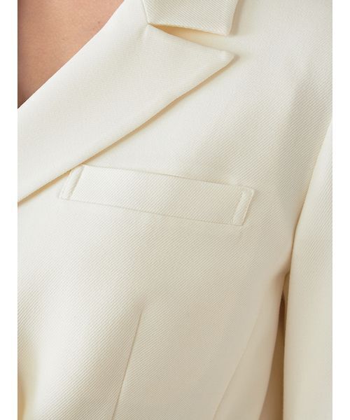 SNIDEL（スナイデル）の「Sustainableダブルブレストジャケット（テーラードジャケット・レディース・アイボリー/グレー/ネイビー・0/1）」の13枚目の写真