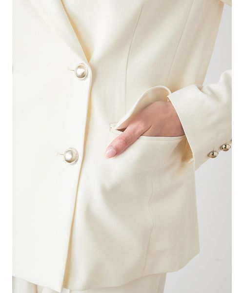 SNIDEL（スナイデル）の「Sustainableダブルブレストジャケット（テーラードジャケット・レディース・アイボリー/グレー/ネイビー・0/1）」の15枚目の写真