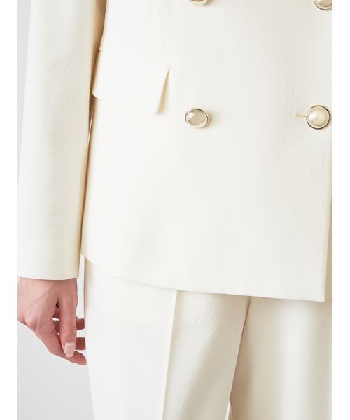 SNIDEL（スナイデル）の「Sustainableダブルブレストジャケット（テーラードジャケット・レディース・アイボリー/グレー/ネイビー・0/1）」の17枚目の写真