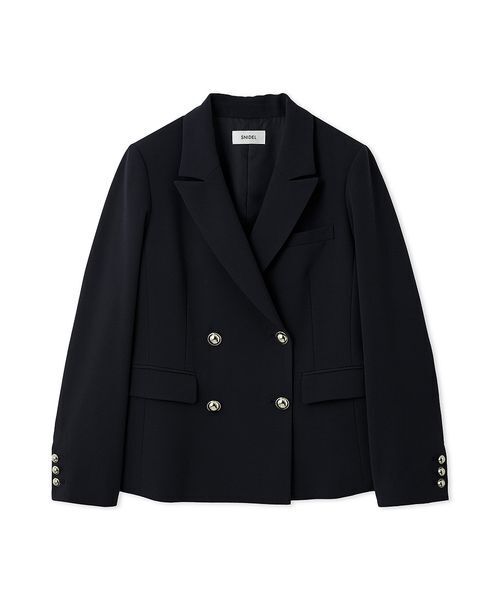SNIDEL（スナイデル）の「Sustainableダブルブレストジャケット（テーラードジャケット・レディース・アイボリー/グレー/ネイビー・0/1）」の22枚目の写真
