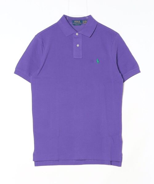 POLO RALPH LAUREN(ポロ ラルフ ローレン)の「アイコニック メッシュ ポロシャツ(ポロシャツ・メンズ・パープル・M/L/XL/S/XS/XXL)」の3枚目の写真