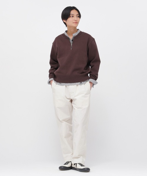 MHL.（エムエイチエル）の「DENSE ECO PLATED COTTON KNITWEAR（ニット/セーター・レディース・ネイビー系1/ブラウン系その他2・2）」の3枚目の写真