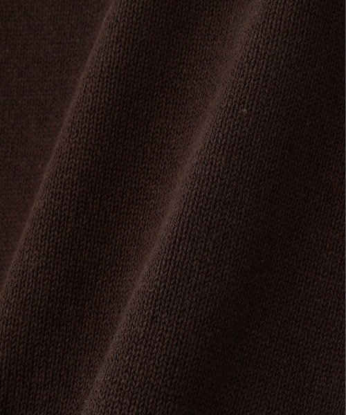 MHL.（エムエイチエル）の「DENSE ECO PLATED COTTON KNITWEAR（ニット/セーター・レディース・ネイビー系1/ブラウン系その他2・2）」の6枚目の写真